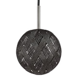 Chanpen Diamond Suspension By Forestier, Finish: Black, Size: X Small