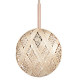 Chanpen Diamond Suspension By Forestier, Finish: Natural, Size: X Small