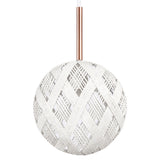 Chanpen Diamond Suspension By Forestier, Finish: White, Size: X Small