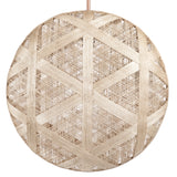 Chanpen Hehagon Suspension By Forestier, Size: Large, Finish: Natural, , | Casa Di Luce Lighting