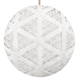 Chanpen Hehagon Suspension By Forestier, Size: Large, Finish: White