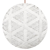 Chanpen Hehagon Suspension By Forestier, Size: Large, Finish: White, , | Casa Di Luce Lighting