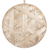 Chanpen Hehagon Suspension By Forestier, Size: Medium, Finish: Natural, , | Casa Di Luce Lighting