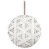 Chanpen Hehagon Suspension By Forestier, Size: Small, Finish: White, , | Casa Di Luce Lighting