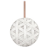 Chanpen Hehagon Suspension By Forestier, Size: X Small, Finish: White, , | Casa Di Luce Lighting