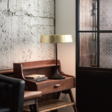 China LED Table Lamp, Finish: Matte Brass