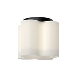 Clover Ceiling Light by Kuzco - Black/Opal Glass