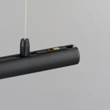 Continuum Linear Pendant Light By ET2 Medium Black Detailed View