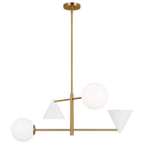 Cosmo Large Chandelier By Aerin-Matte White