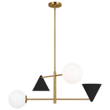 Cosmo Large Chandelier By Aerin-Midnight Black