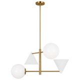 Cosmo Medium Chandelier By Aerin-Matte White