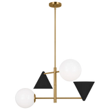 Cosmo Medium Chandelier By Aerin-Midnight Black