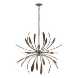 DAHLIA CHANDELIER BY HUBBARDTON FORGE, FINISH: BRONZE, SIZE: MEDIUM, | CASA DI LUCE LIGHTING