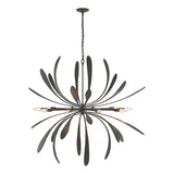 DAHLIA CHANDELIER BY HUBBARDTON FORGE, FINISH: DARK SMOKE, SIZE: LARGE, | CASA DI LUCE LIGHTING