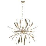 DAHLIA CHANDELIER BY HUBBARDTON FORGE, FINISH: SOFT GOLD, SIZE: MEDIUM, | CASA DI LUCE LIGHTING