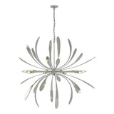 DAHLIA CHANDELIER BY HUBBARDTON FORGE, FINISH: STERLING, SIZE: LARGE, | CASA DI LUCE LIGHTING