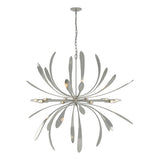 DAHLIA CHANDELIER BY HUBBARDTON FORGE, FINISH: STERLING, SIZE: LARGE, | CASA DI LUCE LIGHTING