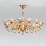 DOLFIN 1382 CHANDELIERBY VISTOSI, COLOR: AMBER, FINISH: POLISH GOLD, NUMBER OF LIGHTS- 12, , | CASA DI LUCE LIGHTING