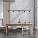 Large Black Dune Linear Suspension by Kuzco