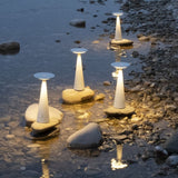 Dama Battery Operated Table Lamp, Finish: White