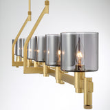 Decato Chandelier By Eurofase - Gold Large Bulb View