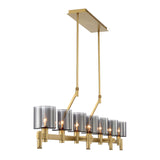 Decato Chandelier By Eurofase - Gold Large Side View