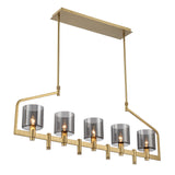 Decato Chandelier By Eurofase - Gold Small Tilted View