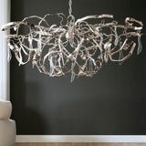 Delphinium Oval Chandelier by Brand Van Egmond - Nickel, Lifestyle