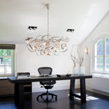 Delphinium Oval Chandelier by Brand Van Egmond - Nickel, Lifestyle