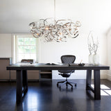 Delphinium Oval Chandelier by Brand Van Egmond - Nickel, Lifestyle