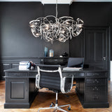 Delphinium Oval Chandelier by Brand Van Egmond - Nickel, Lifestyle