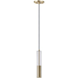 Satin Brass Torch Pendant Light