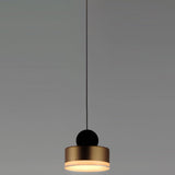 Small Black/Gold Nob Pendant Light by ET2