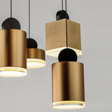 Black/Gold Nob Pendant Light by ET2