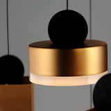 Black/Gold Nob Multilight Pendant by ET2