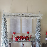 Polished Chrome Bracelet Suspension in Living Room