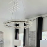 Polished Chrome Bracelet Suspension in Living Room