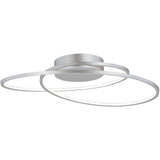 Matte Silver Cycle 24 inch Flush Mount by ET2