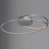 Matte Silver Cycle 24 inch Flush Mount by ET2