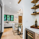 Brushed Champagne Unity Suspension in Living Room