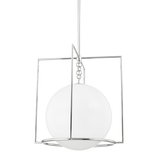 Frankie Pendant By Mitzi - Polished Nickel Large