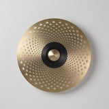 Earth LED Wall Light By CVL, Finish: Satin Brass, Pattern: Mandala