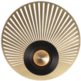 Earth Radian LED Wall Light By CVL, Finish: Satin Brass