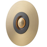 Earth Sober LED Wall Light By CVL, Finish: Satin Brass
