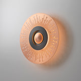 Earth LED Wall Light By CVL, Finish: Satin Cooper, Pattern: Sun