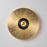 Earth LED Wall Light By CVL, Finish: Satin Brass, Pattern: Sun