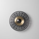 Earth LED Wall Light By CVL, Finish: Satin Graphite, Pattern: Turtle