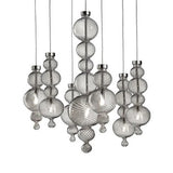 SAN MARCO SO7 CHANDELIER BY FORTUNY BY VENETIA STUDIUM, COLOR: SMOKE GREY, , | CASA DI LUCE LIGHTING