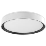 Small White-Black Essex Flushmount by Kuzco