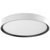 Large White-Black Essex Flushmount by Kuzco